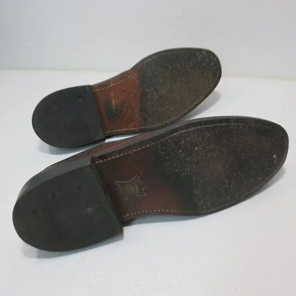 Dexter Pebble Grained Long Wingtip Dress Oxfords Footwear Men's Shoes Sz 9.5 E - Picture 3 of 8